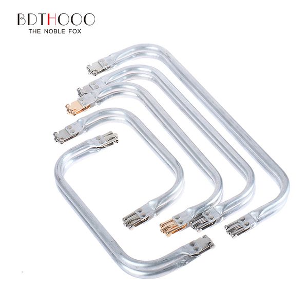 

bag parts accessories 25cm metal frame purse doctor aluminium tube handle clutch 3 colour 230810, Black