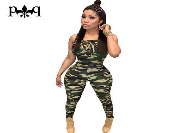 

whole camouflage rompers womens jumpsuit bandage lace up jumpsuits summer new fashion armygreen bodycon jumpsuit women 8456422, Black;white