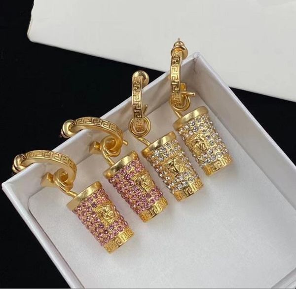 

dangle & chandelier fashion jewelry, popular brand bucket accessories, water diamonds, long earrings, 925 silver needles beauty head earring