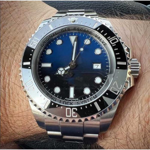 

automatic watch ro lexes quality deep sea band aaa brand 44mm men watches with original green box automatic iy9a