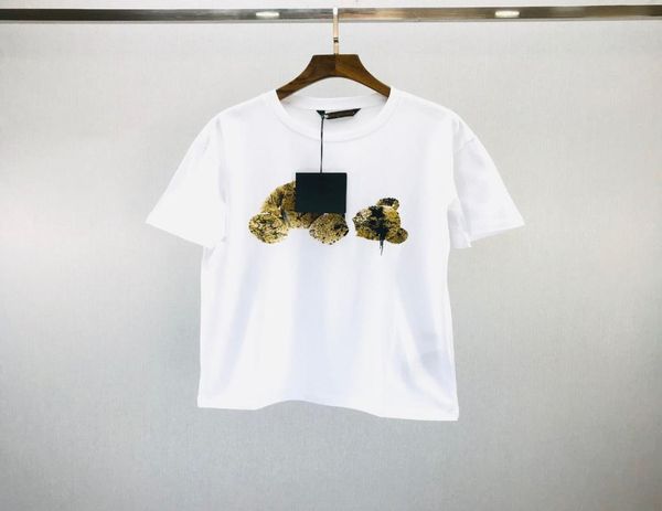 

2021ss spring and summer new high grade cotton printing short sleeve round neck panel tshirt size mlxlxxlxxxl color black w9857553