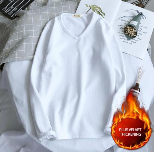 

men039s sweaters new vneck warm half turtleneck velvet bottom shirt71199797843131, White;black