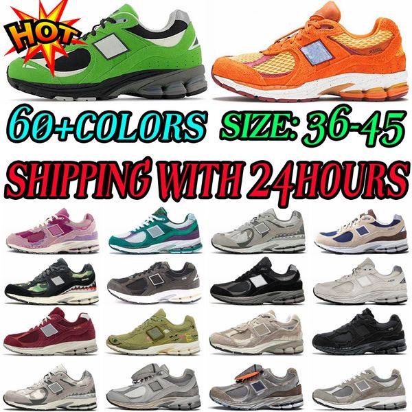 

new balence 2002r running shoes men women designer shoe light grey aluminum protection pack rain cloud sail royal grey trainers womens outdo, Black