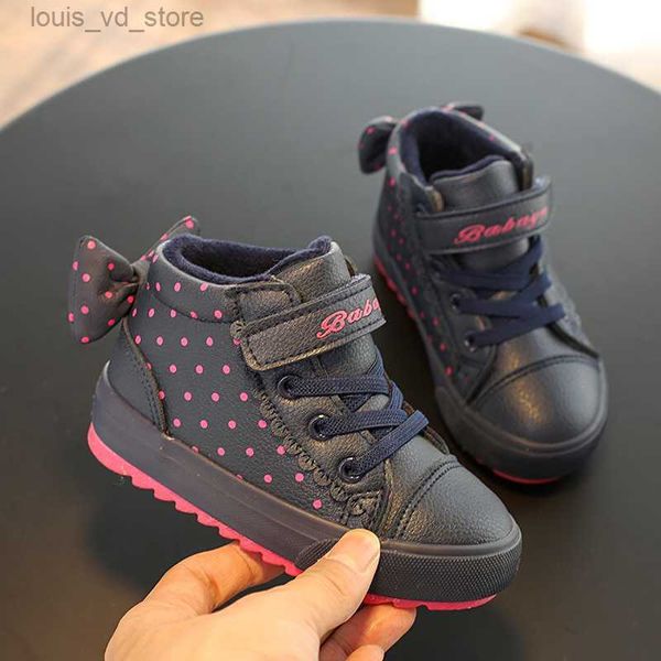 

kids winter shoes for girl children boots boys warm 2019 new baby shoes plus velvet toddler winter boots girl botas pink sneaker t230811, Black;grey