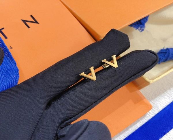 

designer womens stud earing couple gift stud earrings 18k gold love jewelry fashion stamp earrings popular design accessories jewe4286800, Golden;silver