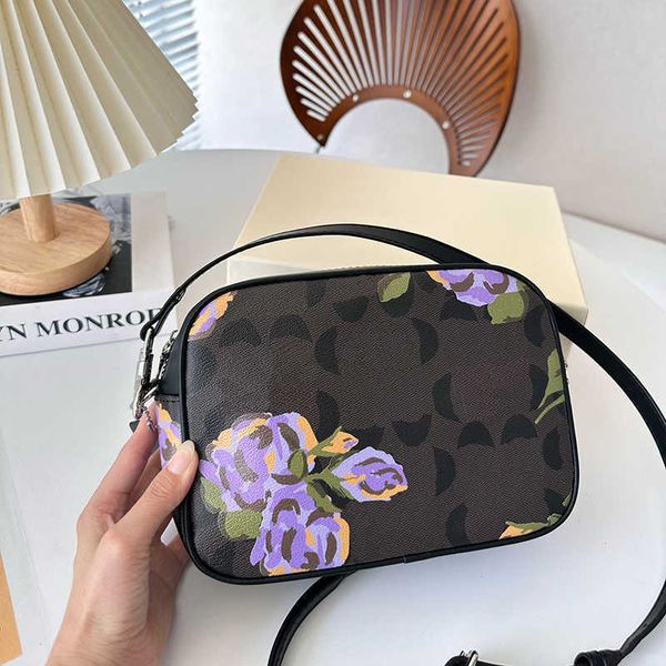 

fashion snapscamera bags womens designer handbag luxury leather flower print girls cross body shoulder bag handbags wallet 230811