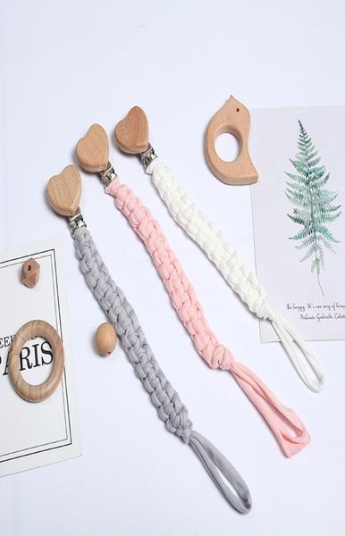 

children pacifier holders clip love heart beech cloth strip prevent falling baby feeding newborn pacifier clips 8 2ysa e36321920
