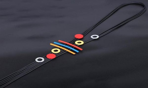 

ethnic multi layer chain necklace punk style rainbow wood beads pendant for ladies colorful jewellery neck decoration necklaces2799721538, Silver