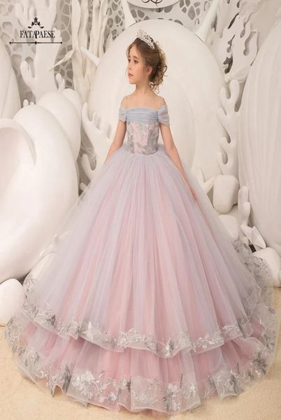 

2023 tulle ball gown toddler flower girl dresses layered ruffles piping purple little glitz girls pageant dress bc14832 gj03158579371, White;blue