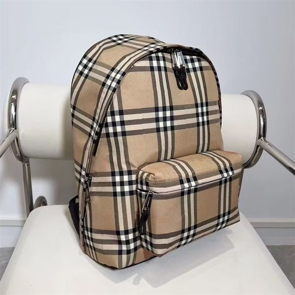 

children checkered backpacks fashion designer bags grils boys school bag kids girl boy baby schoolbag doulbe straps letter accessories