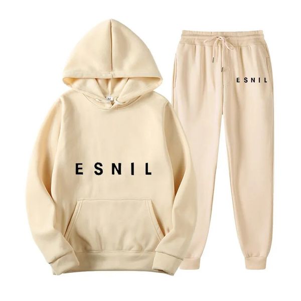 

rm two pieces set loose hoodie sweatshirt pants sets hoodie, Gray