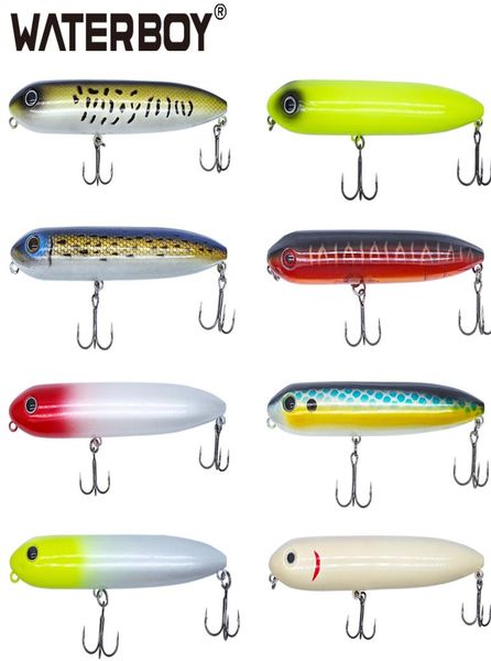 

waterboy doggy walk pencil fishing lure 11cm 21g long casting popper splashing water floating lifeliked action hard bait2086097