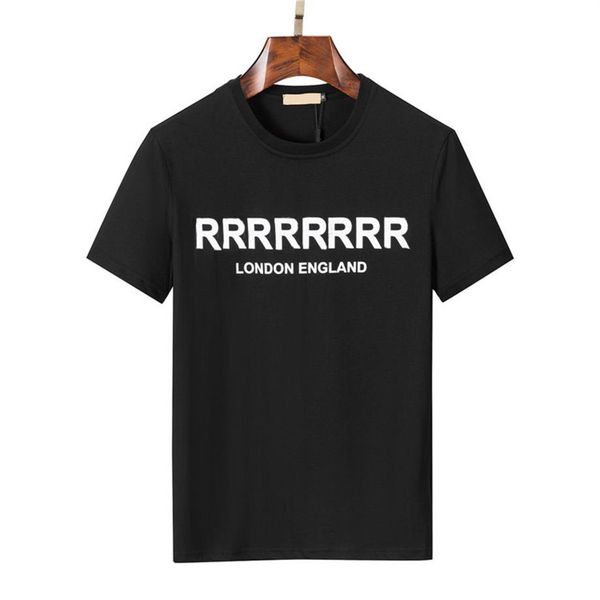 

2023 summer casual mens designer t shirts short-sleeved rhinestone slim crew neck tee mercerized cotton m-3xl246q, White;black