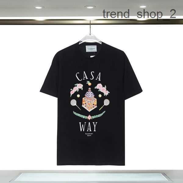 

mens designer shirt casablanc man womens s with letters print short sleeves summer men loose tees asian size casa blanca 10 qohi, White;black