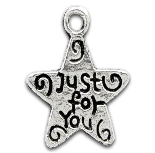 

100pcs tibetan silver tone just for you0123456789104311774, Black