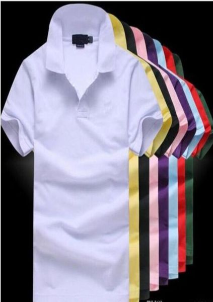 

fashion brand polo shirt men short sleeve casual shirts man039s solid classic tshirt1884139, White;black