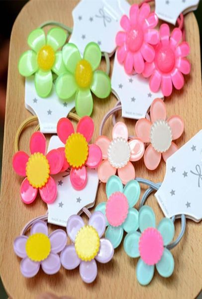 

flower girls scrunchies cute baby hairbands kids hair tie hair bands princess children hair accessories head bands b40556178321, Slivery;white