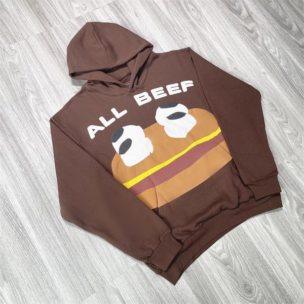 

foam printing hoodie men women coat hooded pullover, Black;brown
