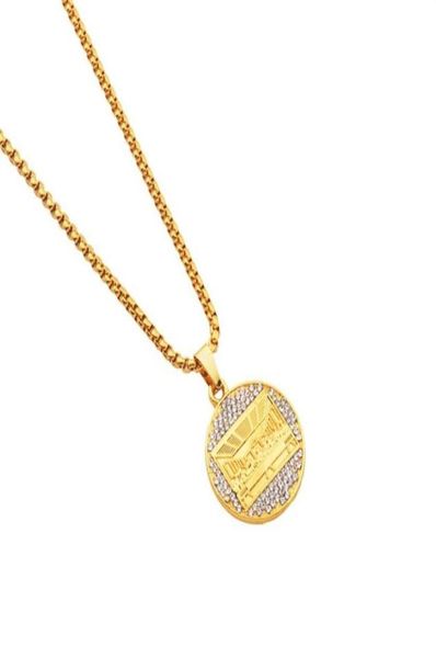 

fashion men charm necklace the last supper pendant 75cm long chains rock micro hip hop jewelry gold color necklaces for mens342h1829545, Silver