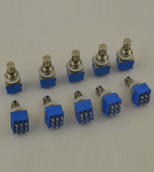 

lot10 3pdt 9pin guitar effects stomp switch pedal box foot metal true bypass 9149058