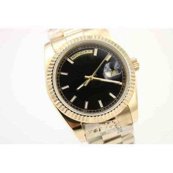 

watch r olex dial week men's watch black 18k day gold 36mm date stainless steel clasp gd2836 automatic movement men wristgn5o