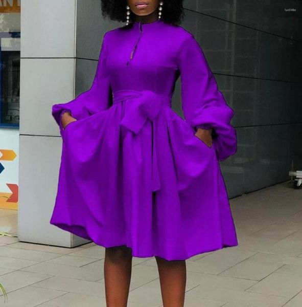 

casual dresses long sleeve shirt dress belted lace up large plus size chic office lady ol work wear clothing midi female vestido8179448, Black;gray