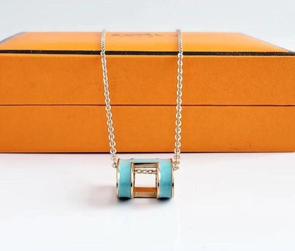 

new designer necklace deluxe rose gold letter pendant for men and women necklaces45376704925591, Silver