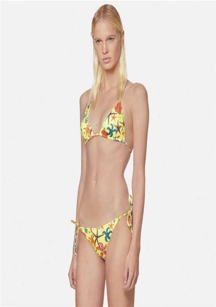 

starfish pattern bikinis underwear summer womens swimwear shoulder padded ladies bathing suit holiday party swimsuit1115622, White;black