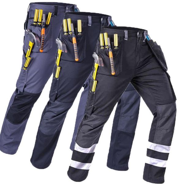 

cargo pants mens casual working fashion pantalon homme streetwear trousers hi vis outdoor work pant size m4xl9607453, Black