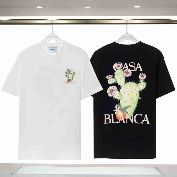 

2023 new casablanc t shirt men designer t-shirt casa blanca mens tshrit us size s-3xl f1ko, White;black