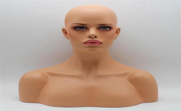 

fiberglass female mannequin head bust for lace wig jewelry and hat display241k1314736, White