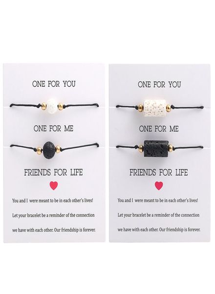 

handmade black white beads charm couple bracelets set for women men friendship black rope string chains bangle fashion jewelry wit6089283, Golden;silver