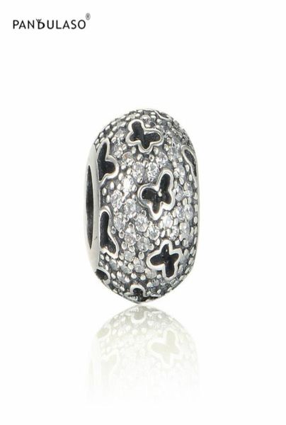 

silver beads fits p charms bracelet 925 sterling-silver-bead fluttering butterflies charm women diy jewelry1167737