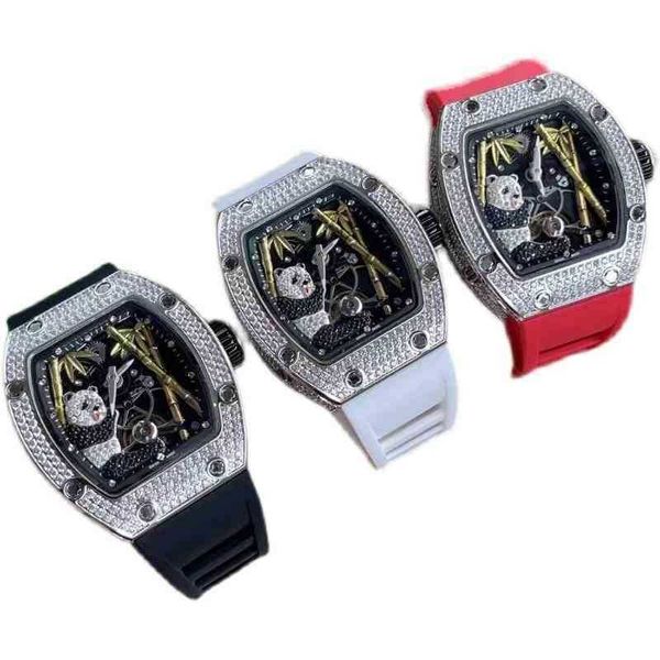 

watches wristwatch luxury richa milles designer men's and women's fully automatic mechanical watch with diamond cut-out tourbillon