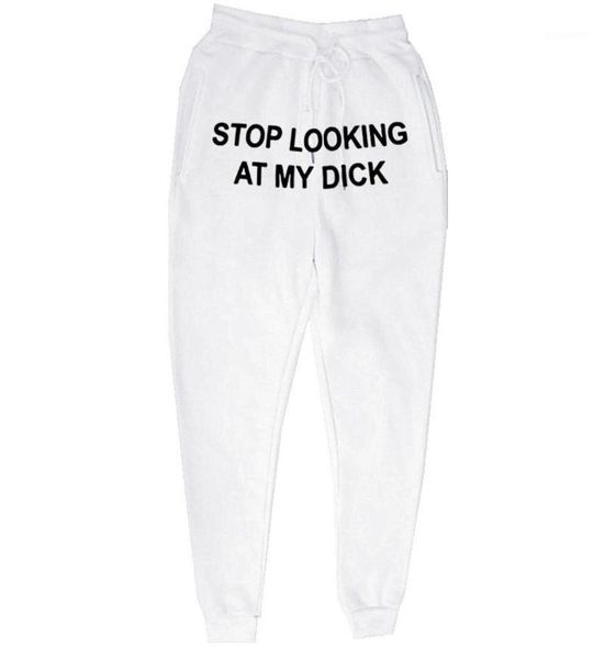 

sweat pants men women joggers slooking at my dick sweatpants hip hop print high waist trousers streetwear hippie men039s9715498, Black
