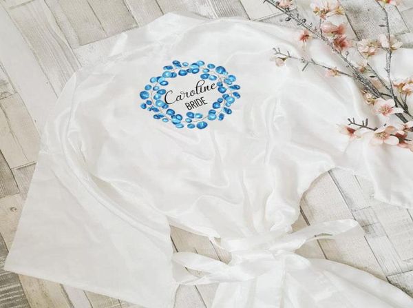 

satin silk robes bride bridesmaid robe wedding bathrobe gown women dressing sleepwear maid of honor women039s1029784, Black;red