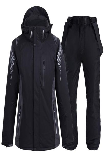 

couples skiing jackets and pants men and women ski suit snowboarding sets warm windproof waterproof snow outdoor winter clothes5918633