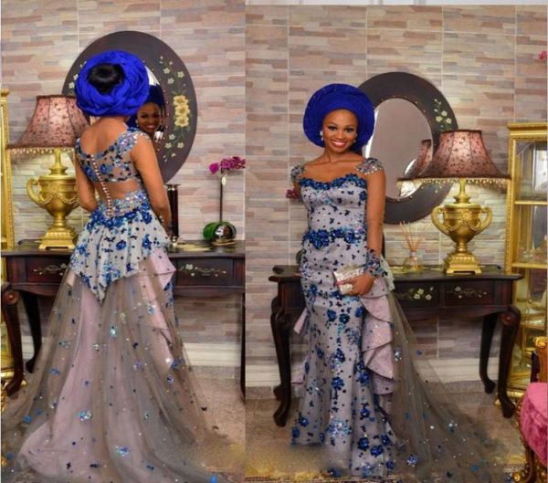 

latest asoebi style evening dress sheer vneck long sleeve crystal beaded mermiad celebrity party dress 2k17black girl039s gorg4962141, Black;red