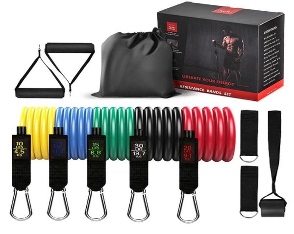 

resistance bands 13pcs set arm muscle training pull rope shoulder stretch chest expander elastic for fitness body building8693061