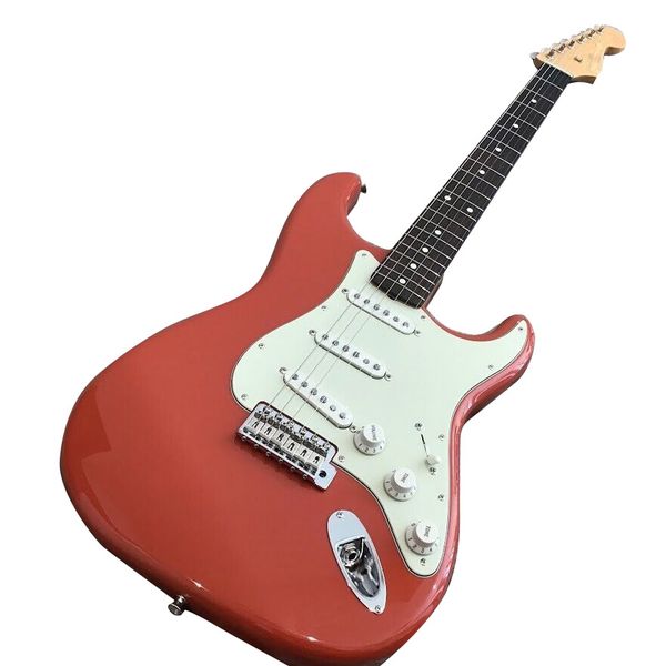 

made in japan traditional 60s st fiesta red electric guitar