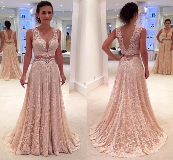 

party dress prom evening gowns 2018 aline cutout side lace sheer backless new arrival formal dresses75541026145942, Black