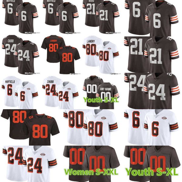 

football jerseys men women youth cleveland''browns''jersey 2 amari cooper 4 deshaun watson 21 denzel ward 6 baker mayfie, Black;red