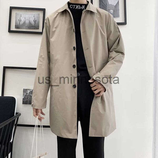 

men's jackets m5xl plus size men's trench coat loose fit long lapel single breasted windbreaker jacket button overcoat men clothin, Black;brown