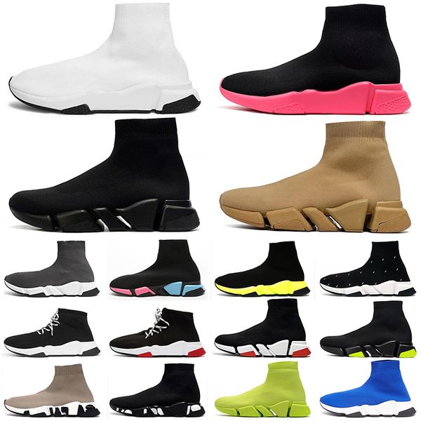 

paris designer casual sock shoes triple s paris comfort sole breathable men women platform hommes mesh trainer black glitter knitted triple