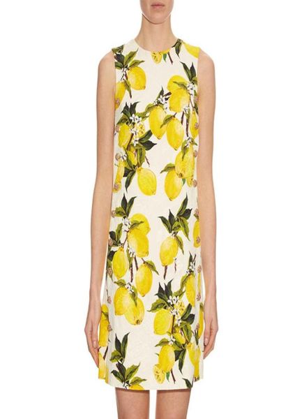 

609 2019 runway dress brand same style dress sleeveless crew neck button womens clothes luxury fashion dress sh5814819, Black