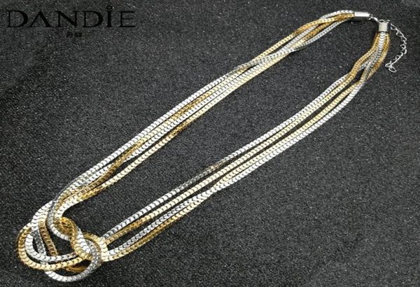 

dandie fashion necklace with various chain style jewelry for women6967843, Silver