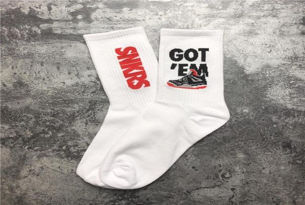 

black white hip hop printed printed funny socks men sock fashion casual cotton crew socks3554817