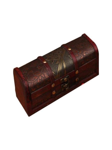 

creative retro hair pins necklace wooden jewelry boxes0121633098, Black;white