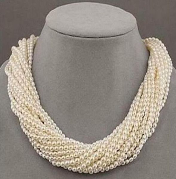 

new fine pearls jewelry south sea baroque white pearl 100strand united necklace 18quot5132214, Black