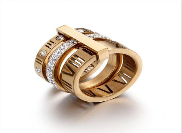 

2021 mens designer gold rings women pre owned design jewelry three colour roman numerals channel setting high end luxury wh1925597, Golden;silver